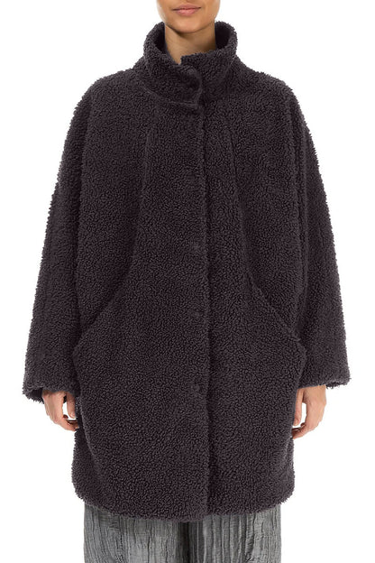 Graphite Teddy Cotton Coat 1