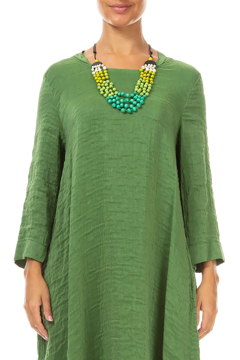 Collier en bois Green Haze