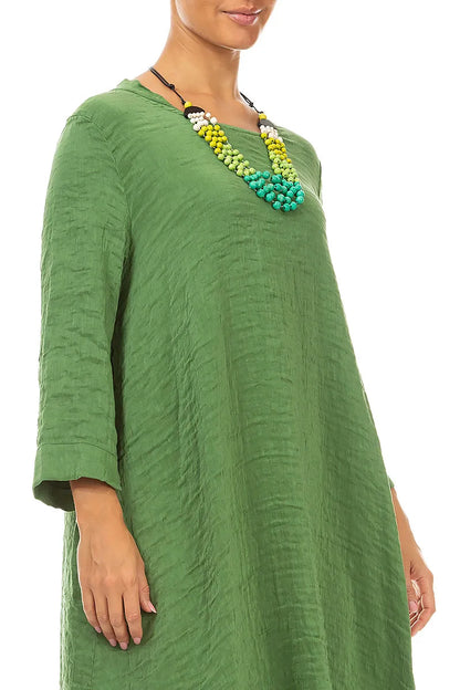 Collier en bois Green Haze
