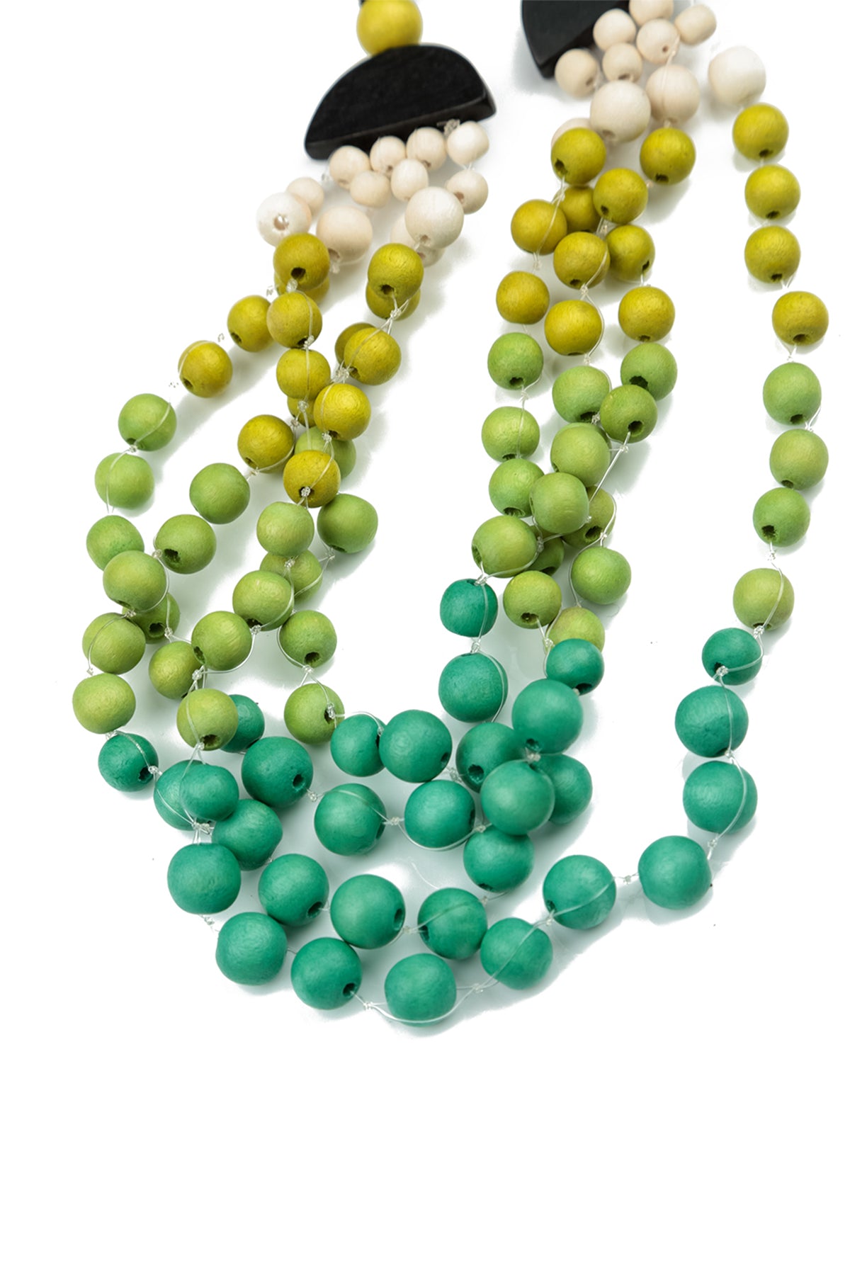 Collier en bois Green Haze