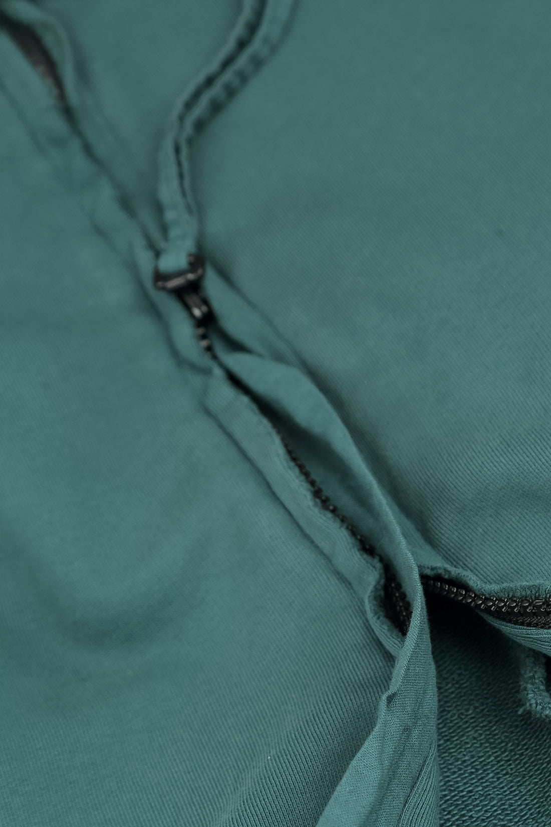 Hooded Deep Turquoise Cotton Jacket Dress 6