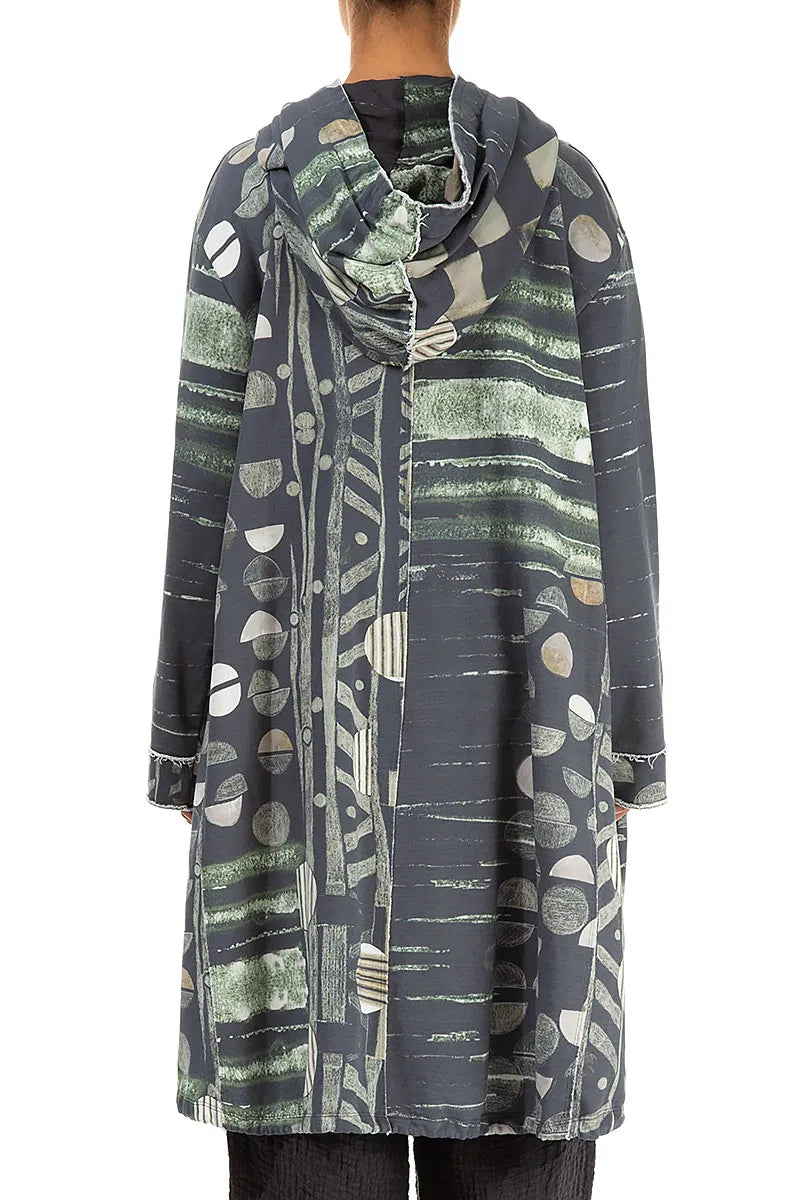 Kapuzenjacke aus verblasster Moonlight-Baumwolle