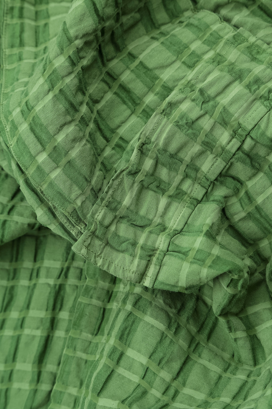 Hooded Loose Shamrock Green Linen Cotton Jacket 6