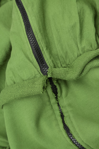 Hooded Shamrock Green Cotton Jacket Dress