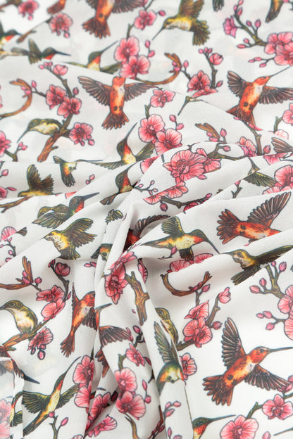 Hummingbird Blossom Light Scarf 5