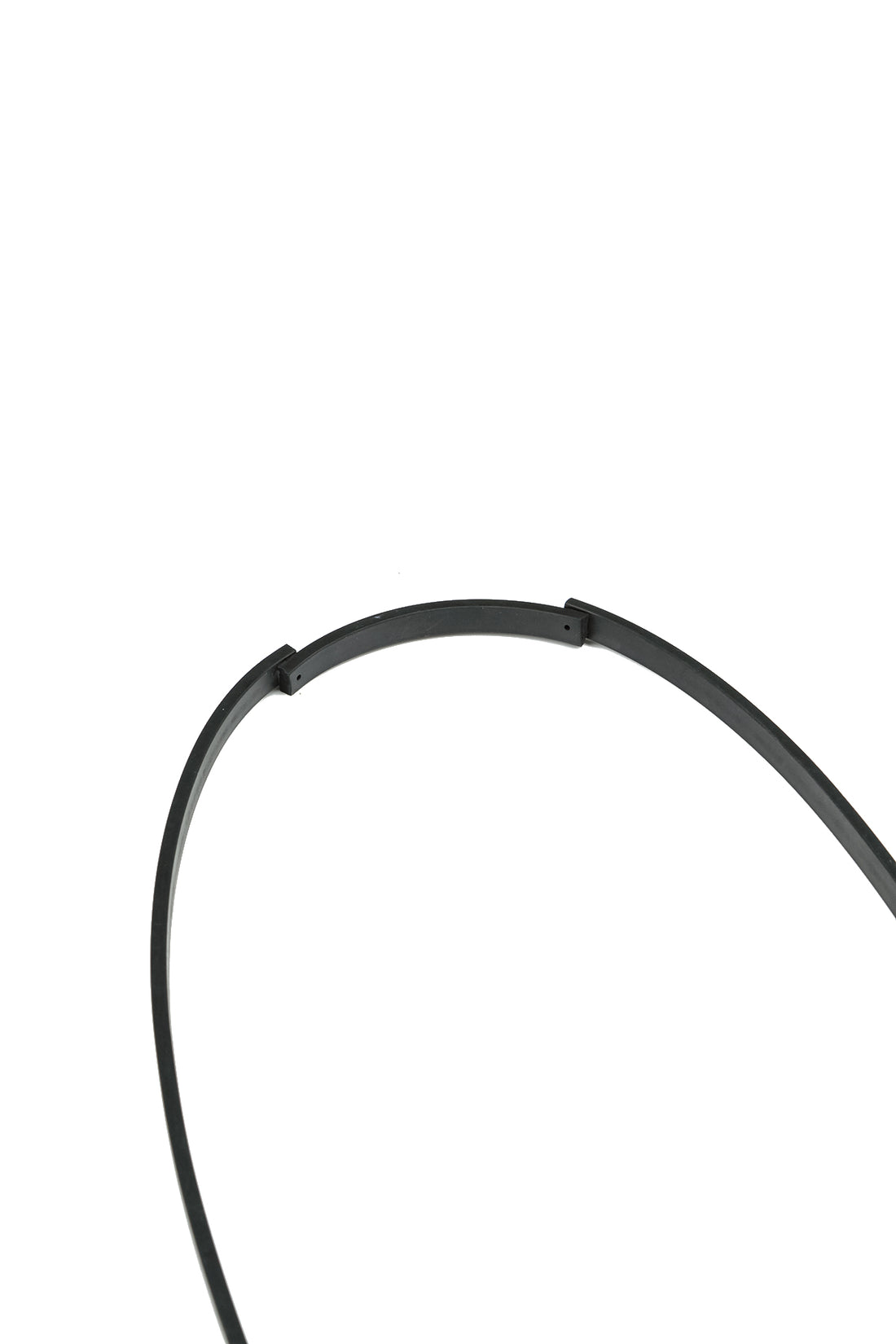 Knotted Black Rubber Necklace 7