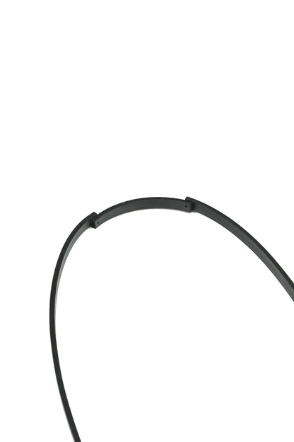Knotted Black Rubber Necklace 6