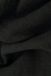 Asymmetric Black Linen Tunic 5