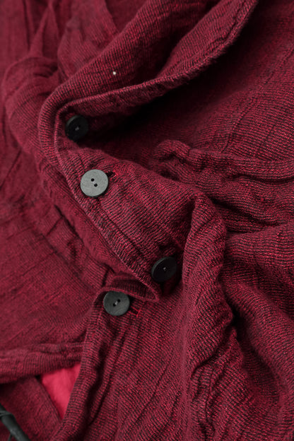 Lined Ruby Mélange Linen Jacket