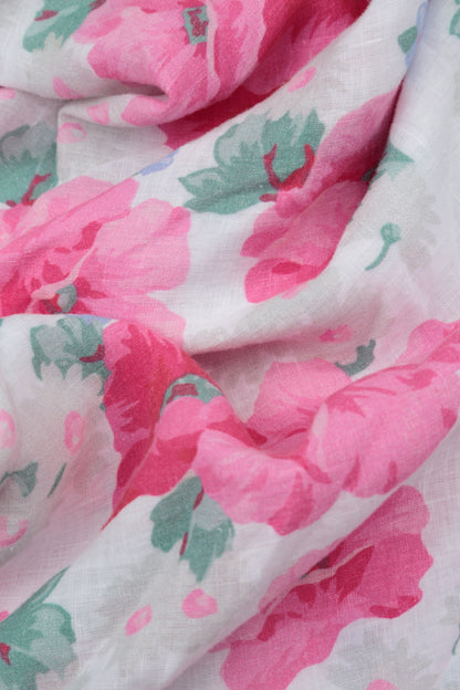 Long Peony Blossom Linen Shirt 5