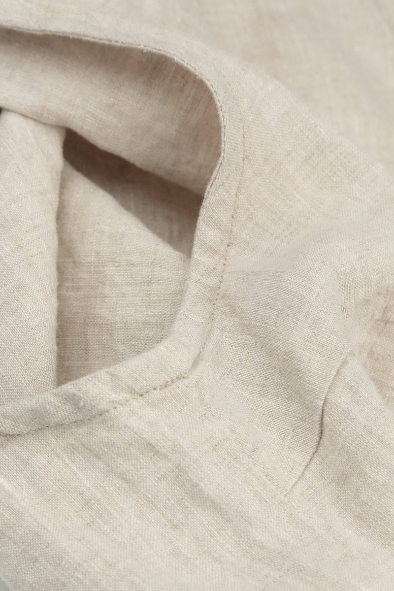 Empire-Kleid aus Naturleinen