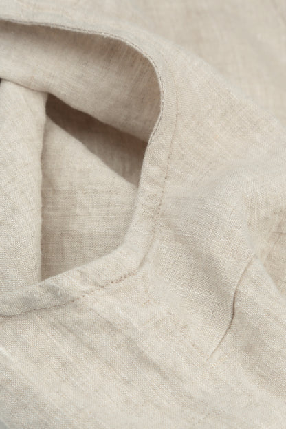 Empire-Kleid aus Naturleinen