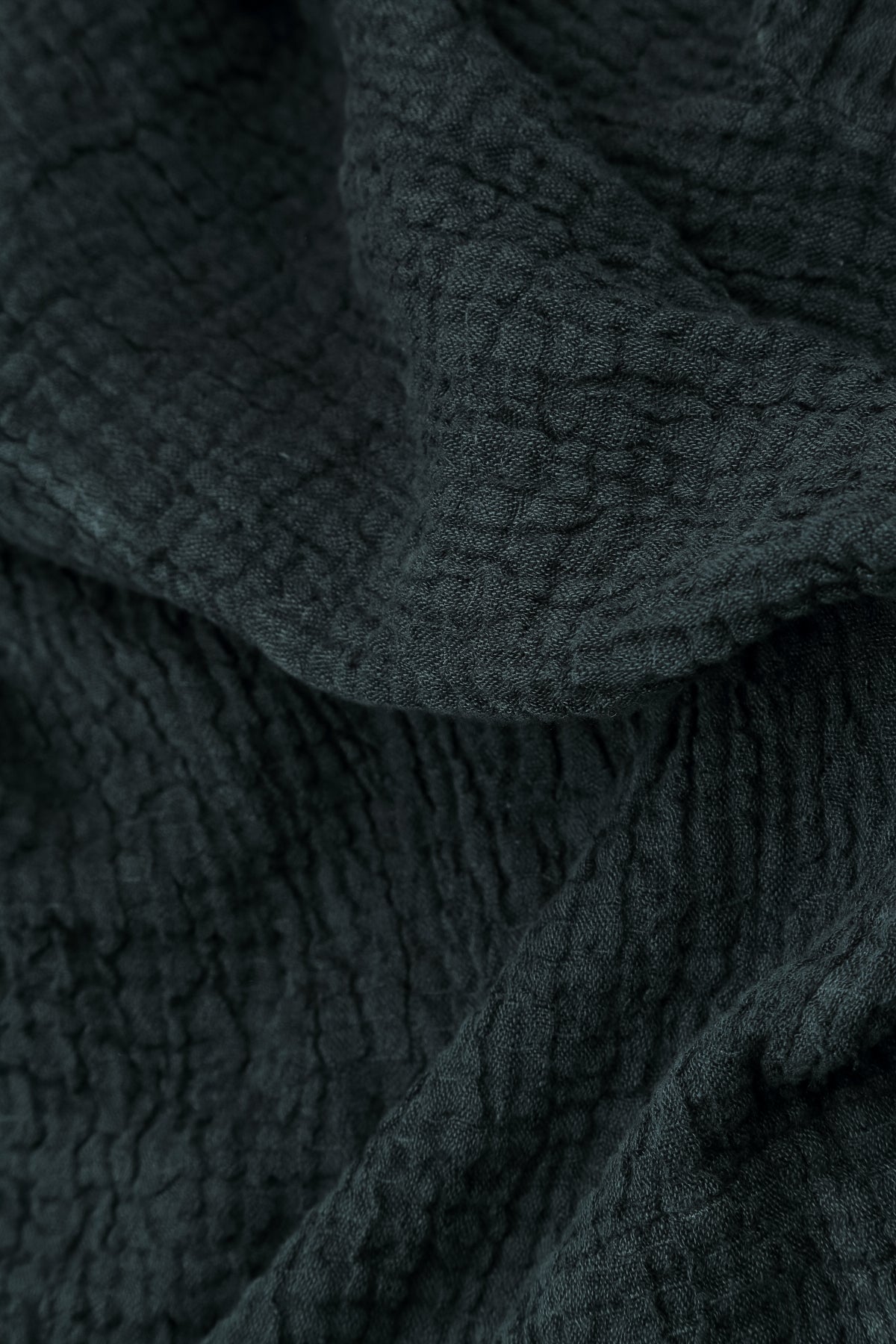 Cowl Neck Slate Textured Linen Blouse 5