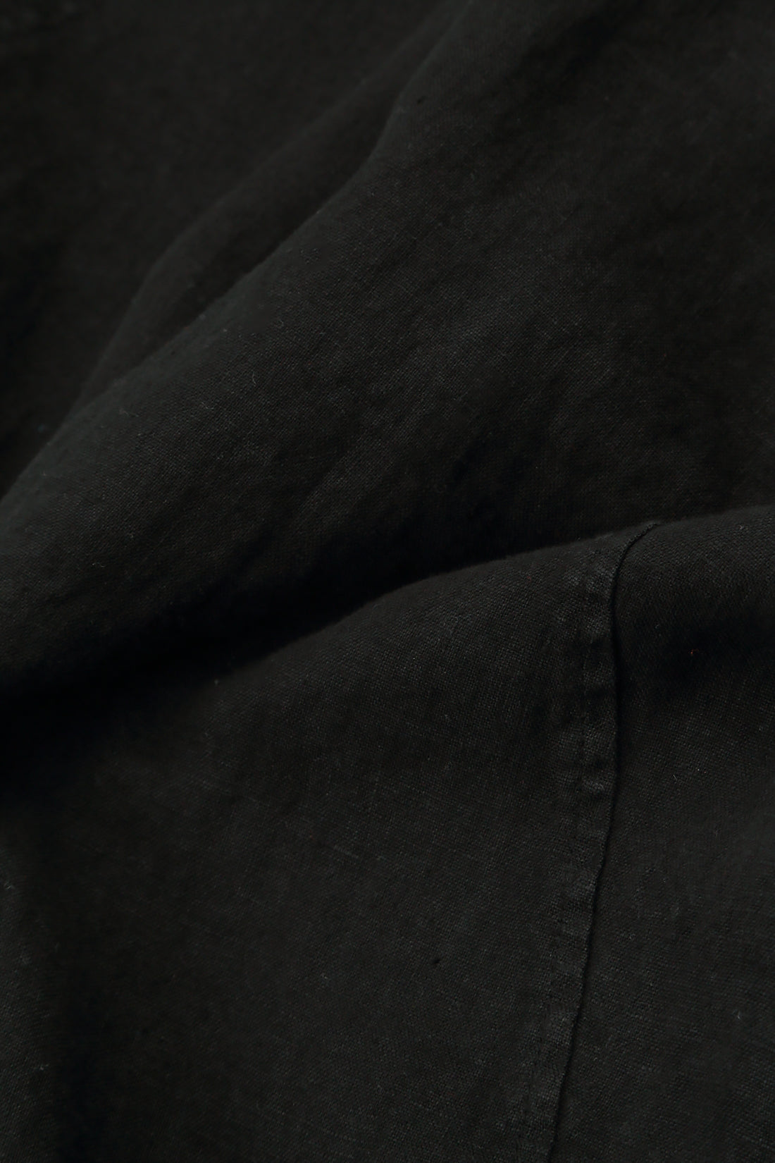 Wide Harem Black Linen Trousers 5