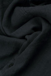 Minimalist Black Linen Blouse 5