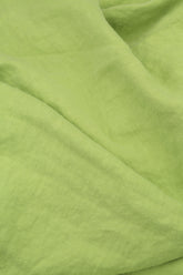 Side Pocket A-Line Lime Linen Dress 5