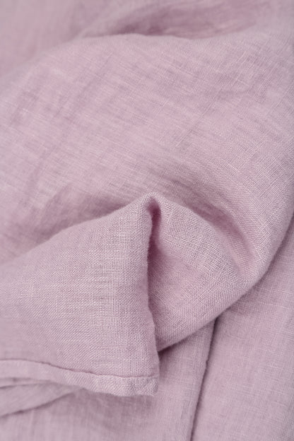 Ruffled Lilac Gauze Linen Blouse 5