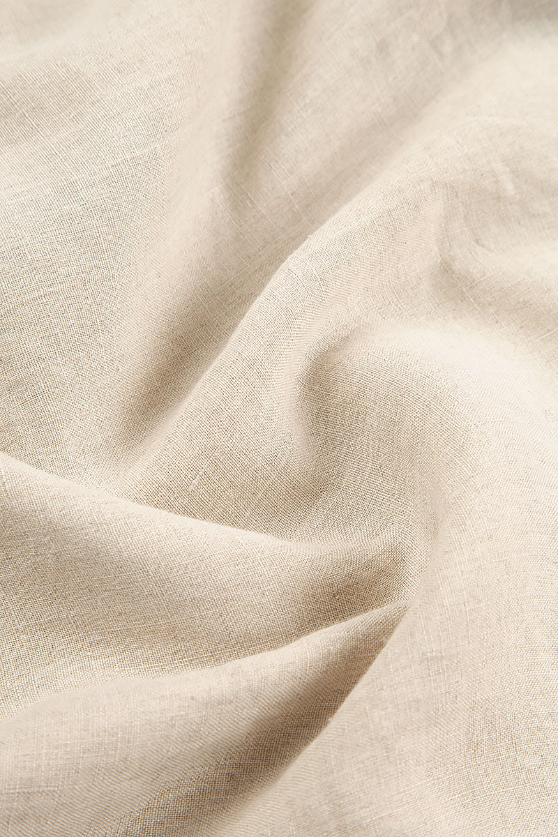 Balloon Sleeveless Natural Linen Dress 5