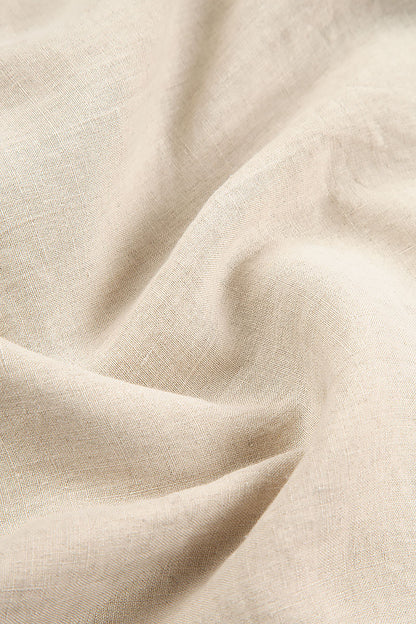 Balloon Sleeveless Natural Linen Dress 5