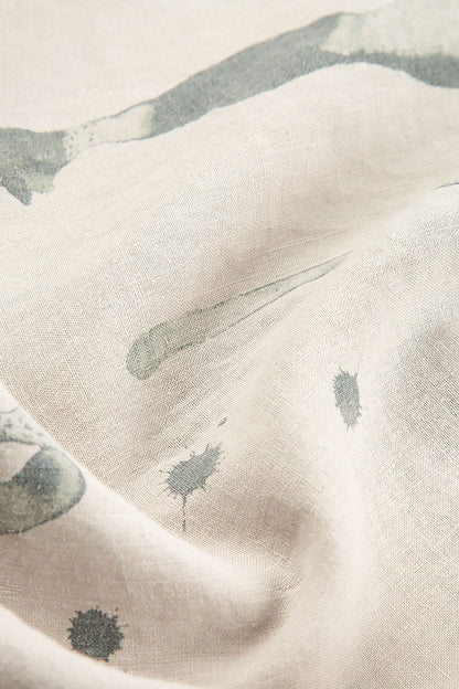 Balloon Splash Taupe Linen Tunic Dress 5