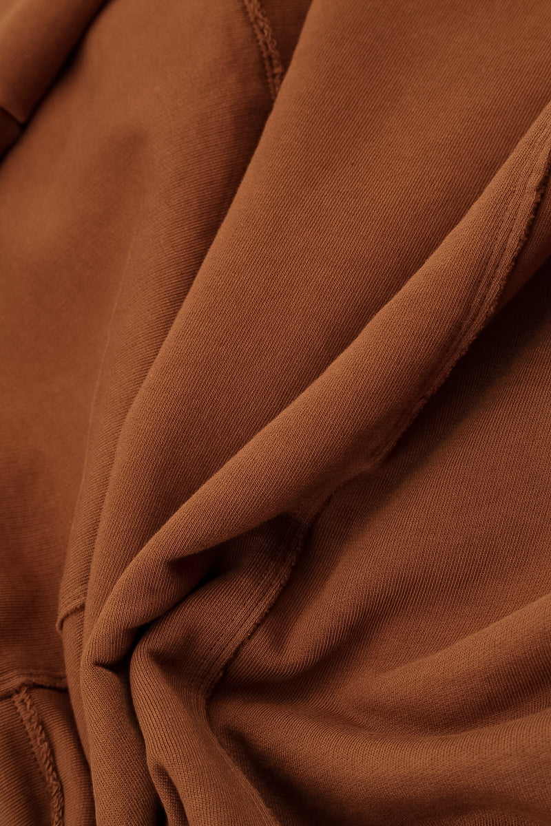 Large Pockets Aged Copper Cotton Trousers 5