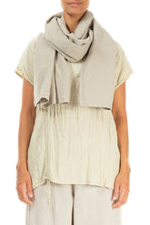 Laurel Green Linen Scarf 1