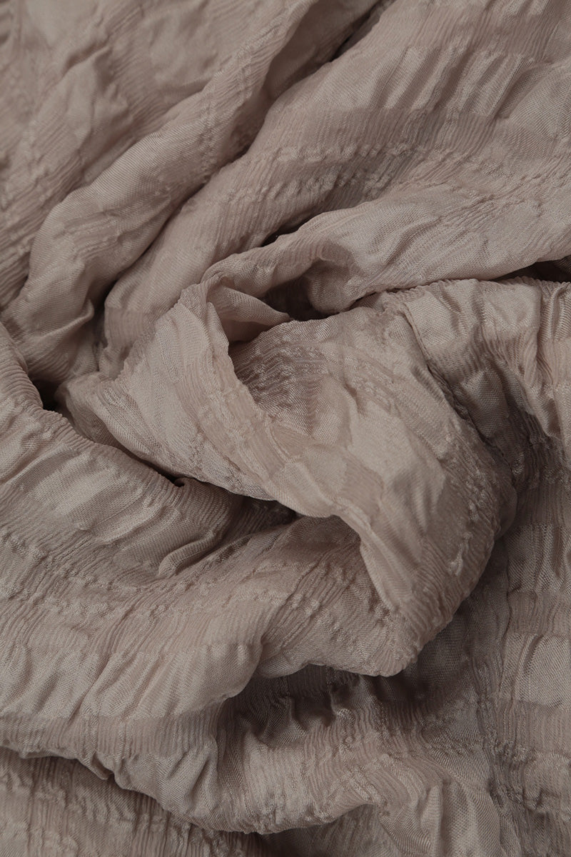 Layered Beige Light Silk Blouse 5