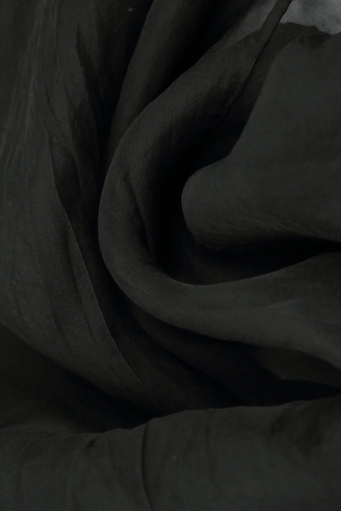 Layered Black Silk Chiffon Skirt 5