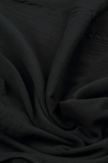 Layered Black Silk Cotton Shirt 5