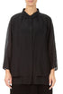 Layered Black Silk Cotton Shirt 1
