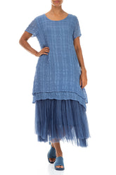 Layered Blue Nova Light Silk Tunic 4