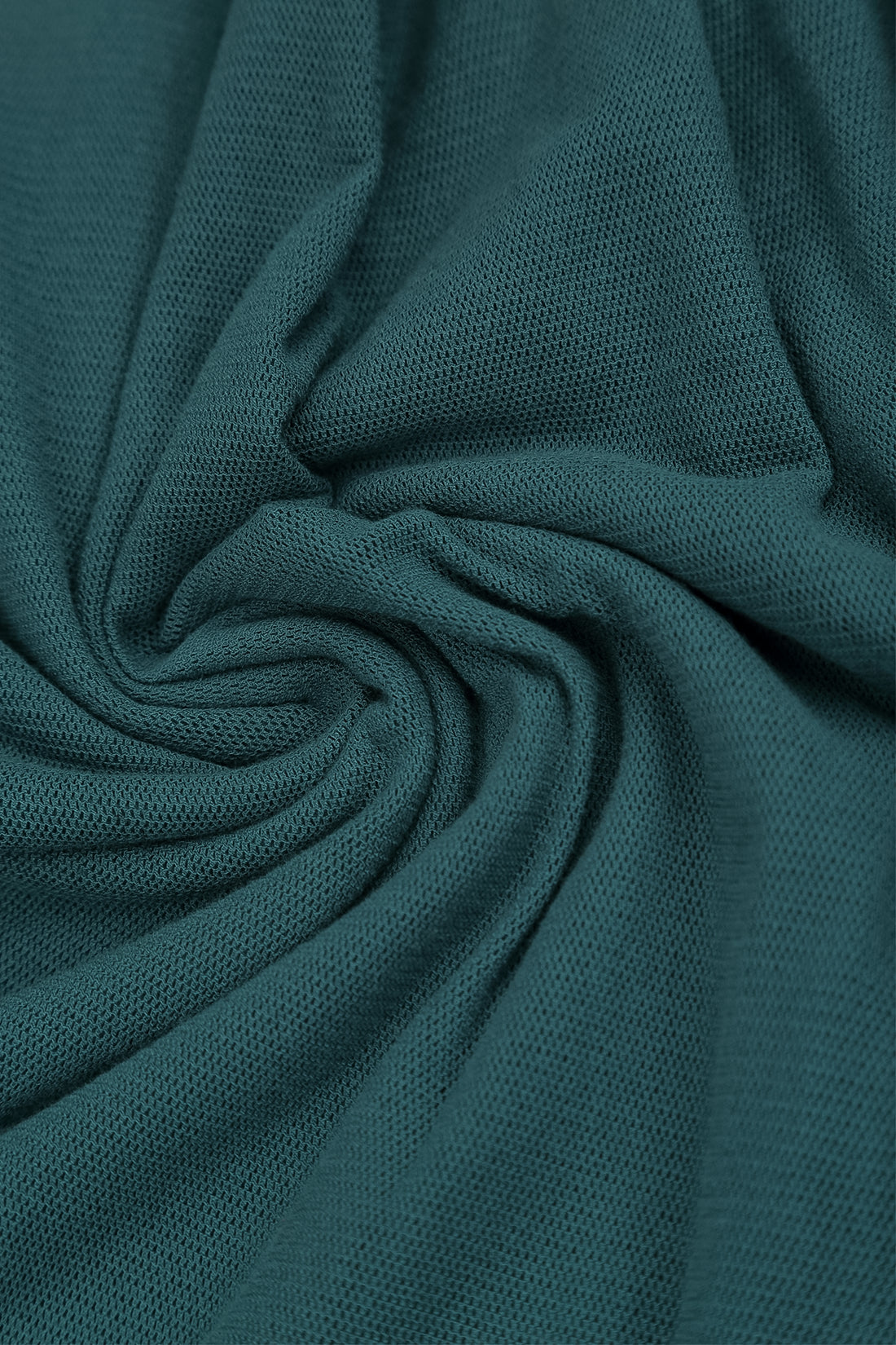 Layered Deep Turquoise Mesh Cotton Top 5