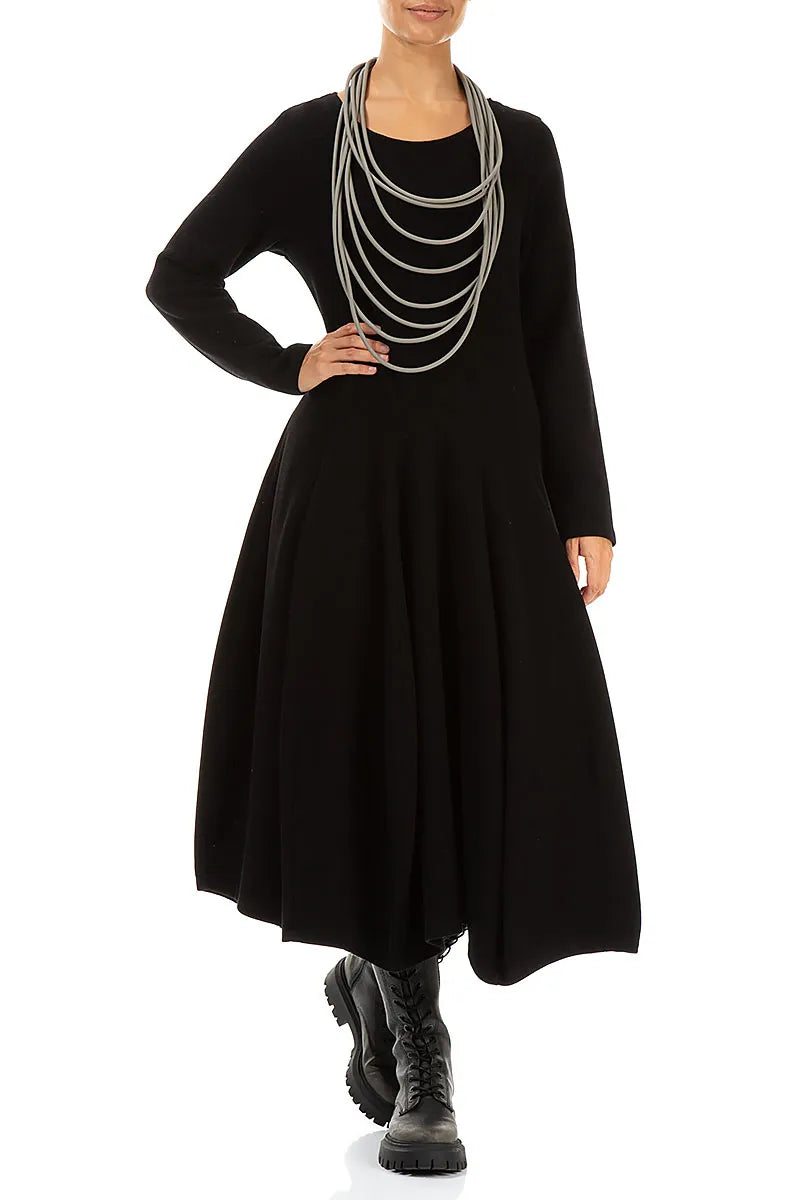 Layered Grey Rubber Necklace 2