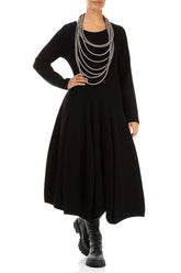 Layered Grey Rubber Necklace 2