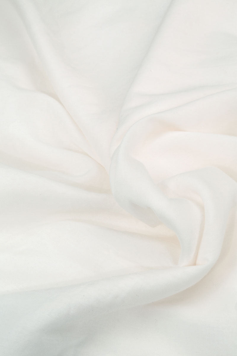 Layered Off White Silk Cotton Blouse 5