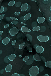 Layered Peacock Bubbles Silk Blouse 6