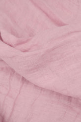Layered Powder Pink Gauze Linen Blouse 4