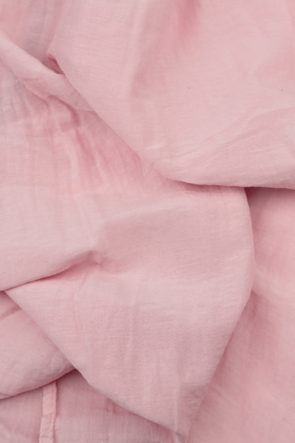 Layered Powder Pink Silk Cotton Blouse 5