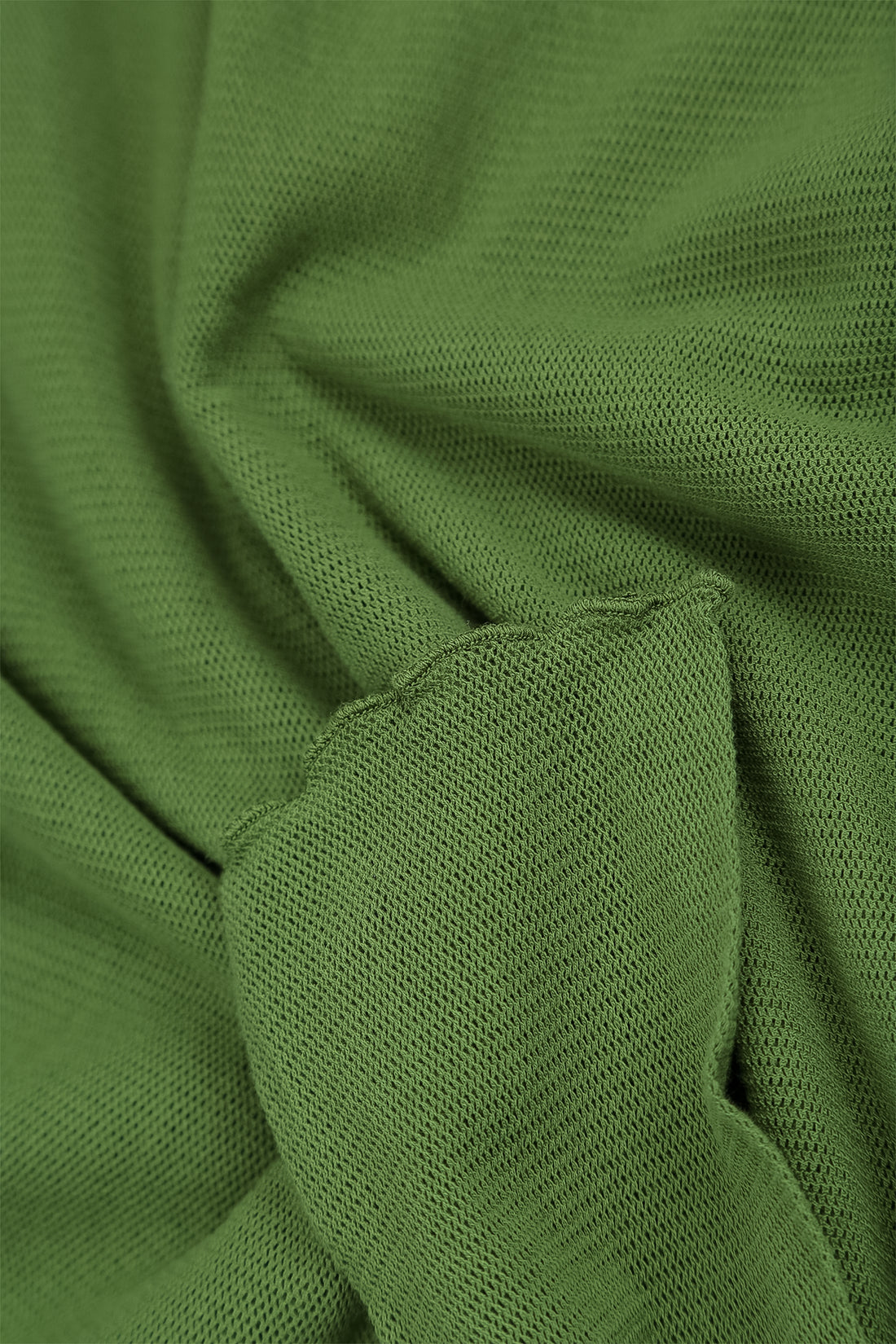 Layered Shamrock Green Mesh Cotton Tunic 5