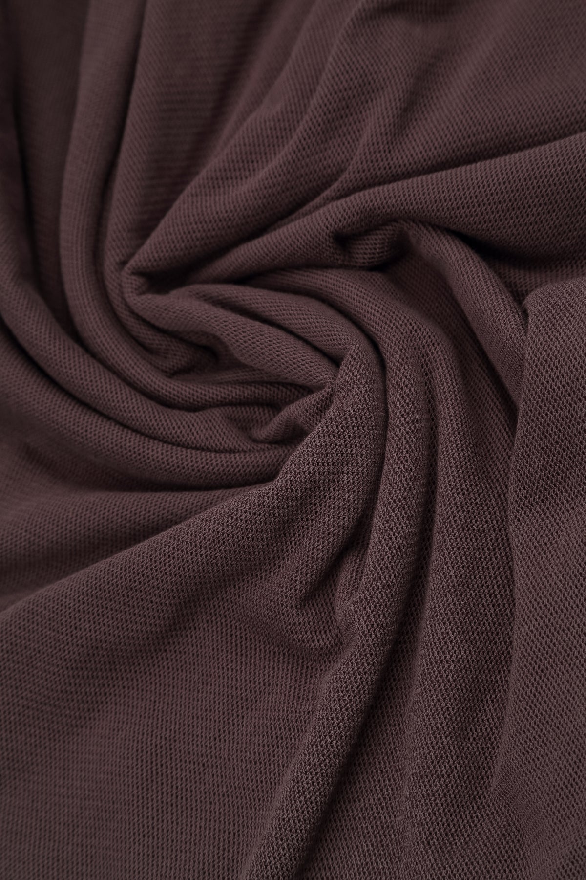 Layered Truffle Brown Mesh Cotton Top