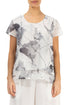 Layered White Mirage Silk Cotton Blouse 1