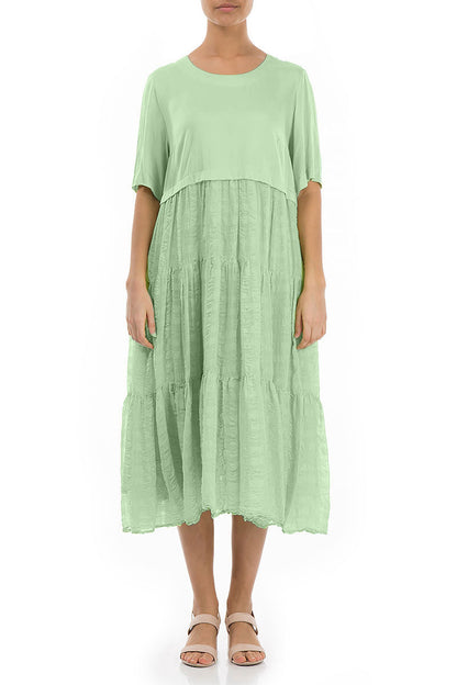 Lightweight Green Sorbet Silk Dress 1