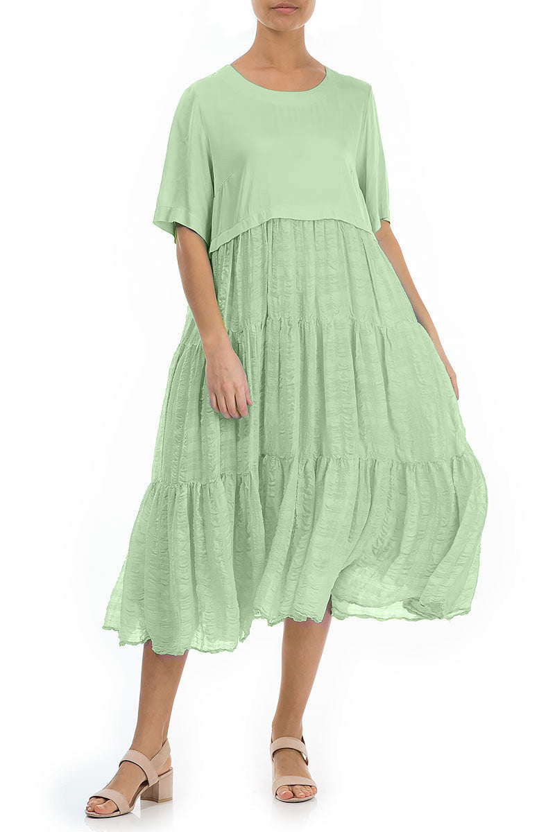 Lightweight Green Sorbet Silk Dress 5