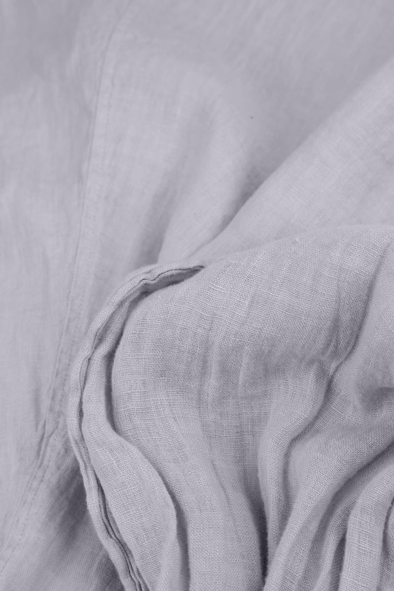 Lilac Grey Soft Gauze Linen Scarf 4