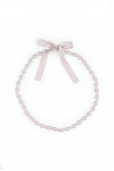 Lilac Silk Fine Bead Necklace 4