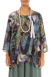 Lilac Silk Fine Bead Necklace 1