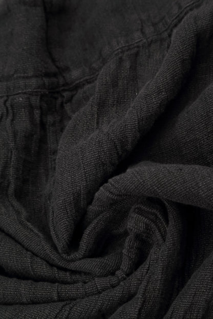 Long Charcoal Mélange Linen Jacket 5