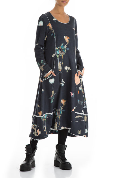 Long Flared Fairy-Tale Cotton Dress 3
