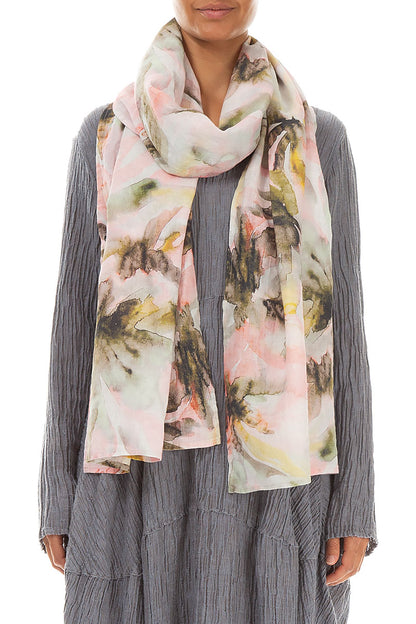 Long Oasis Linen Scarf 1