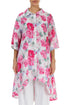 Long Peony Blossom Linen Shirt 1